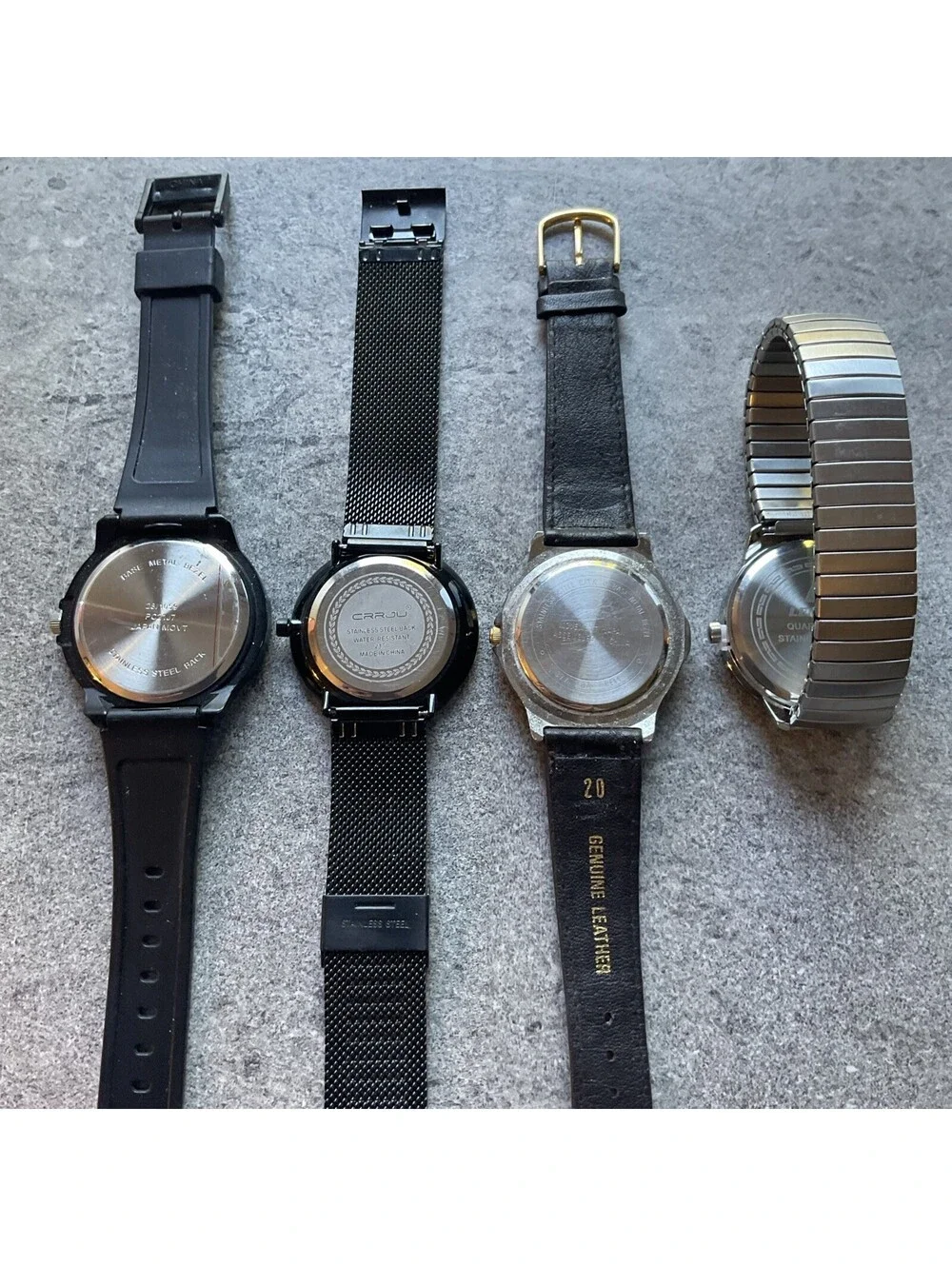 Great Lot Of Four Mens Watches All Four Watches Run Great Lot B1